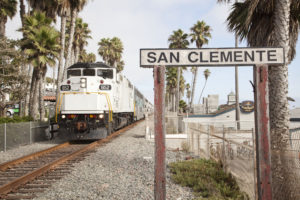 San Clemente Sign and Train